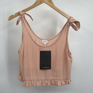 Le Lis Crop Top Apricot Boho Size Small